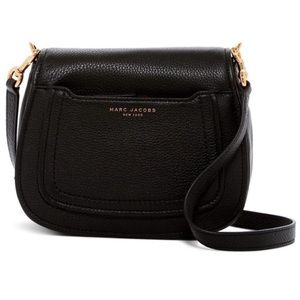 Calfskin Empire City Messenger Crossbody Black
